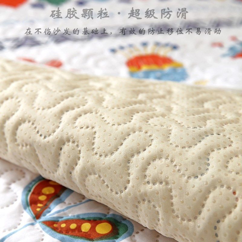 Vỏ Bọc Đệm Ghế Sofa Bốn Mùa Thông Dụng Bằng Cotton Chống Trượt Chống Mòn Đơn Giản Dễ Lau Chùi
