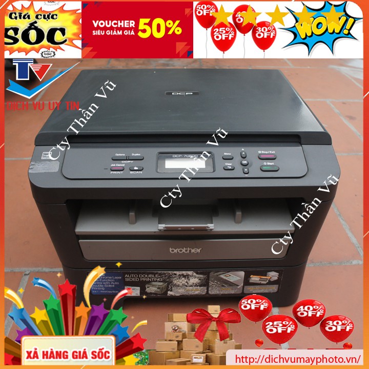 Máy in cũ đa năng có in 2 mặt tự động Brother DCP 7060D chạy ổn định có photocopy scan sắc nét bảo hành 2 tháng