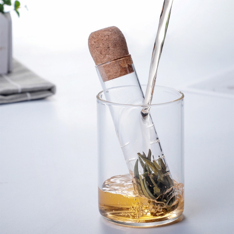Ống Lọc Trà Mini Bằng Thủy Tinh Trong Suốt Tiện Dụng Cho Gia Đình / Văn Phòng
