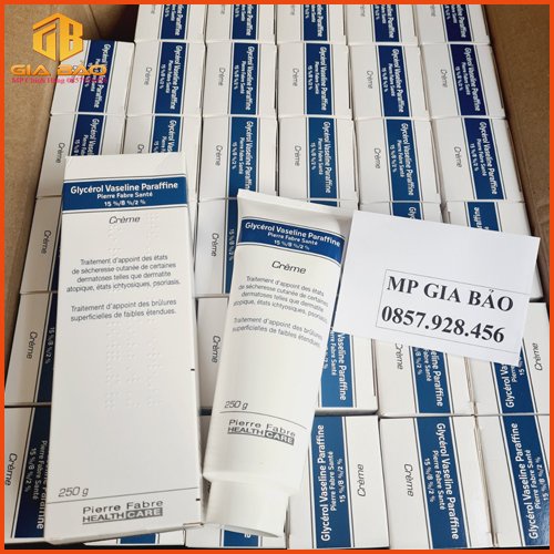 Kem Glycerol Vaseline Paraffine 250g ngừa nẻ, chàm sữa cho bé - hàng Pháp