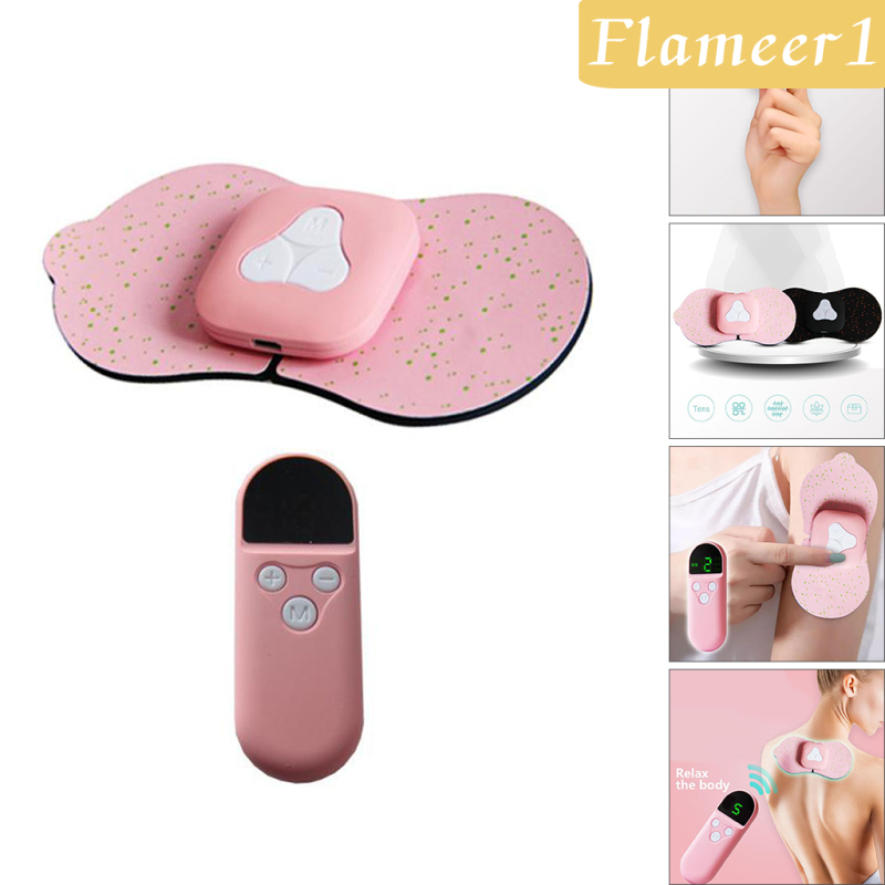 [Hàng mới về] Set máy massage điện mini cầm tay giúp giảm đau hiệu quả màu hồng