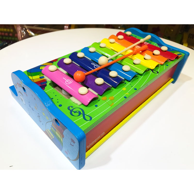 Đàn Piano đa năng kết hợp đàn gõ âm thanh 2 tầng cho bé chơi âm nhạc, đồ chơi âm thanh cho bé