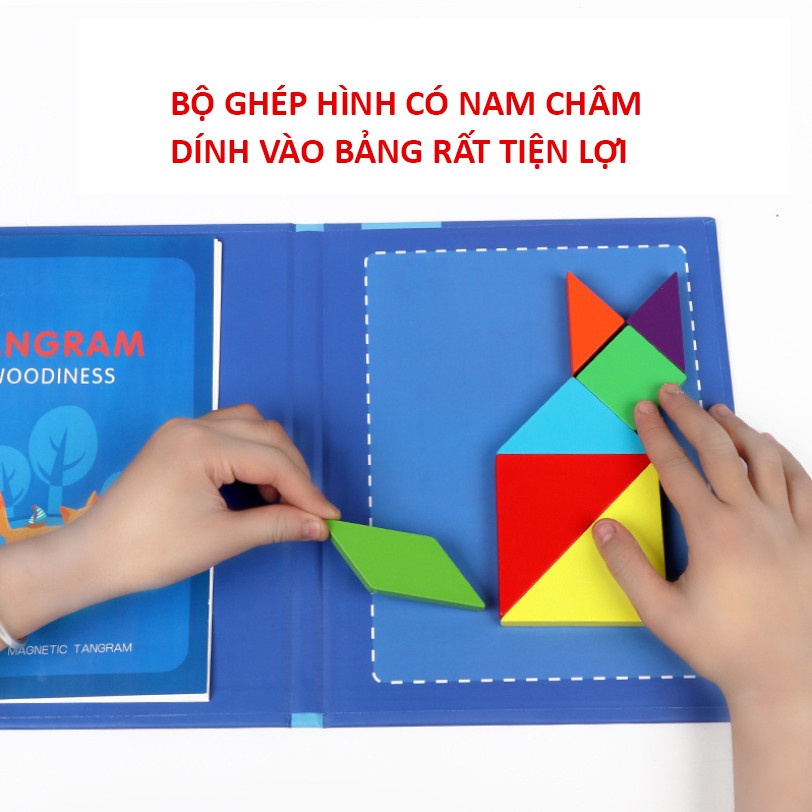 Đồ Chơi Ghép Hình Tangram Bằng Gỗ Sáng Tạo Phát Triển Trí Thông Minh Cho Bé