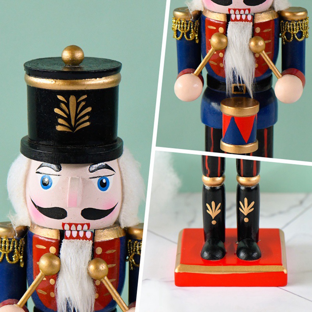 [Kloware] Đồ Chơi Bù Nhìn Giáng Sinh Hạt Dẻ Trang Trí Quà Tặng Cho Trẻ Em