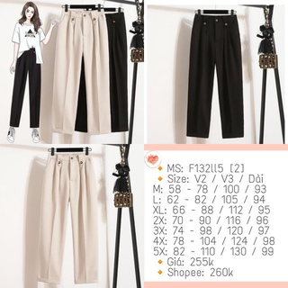 [Order] Quần Tây Suông Bigsize