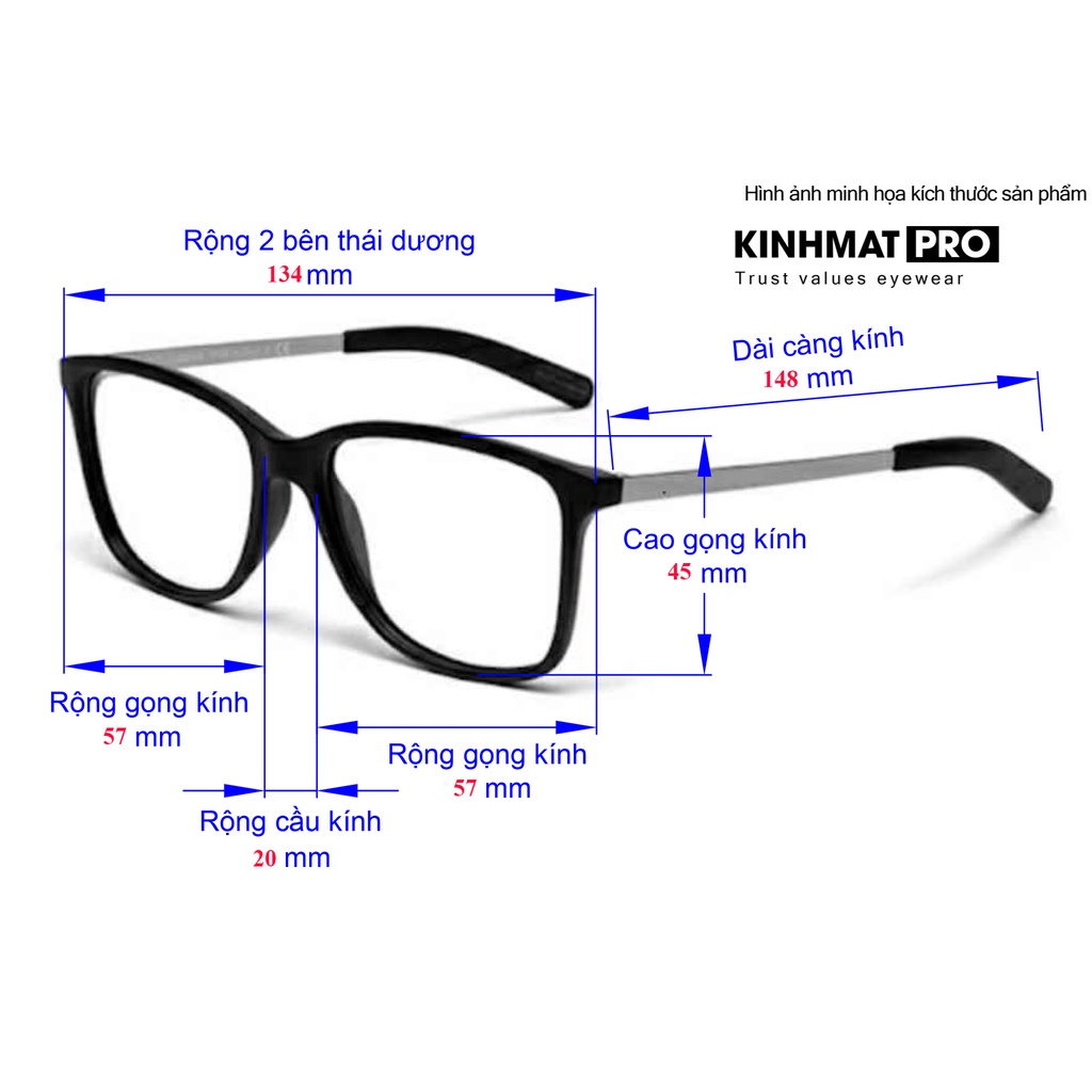 Gọng kính cao cấp Cadillac NN020 fullbox nhựa acetate cao cấp Kính mắt Pro