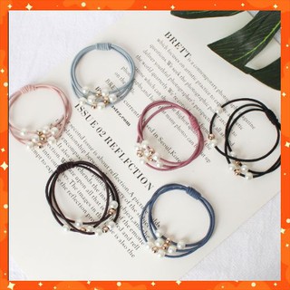 Dây cột tóc phối hạt châu xinh xắn Foxy