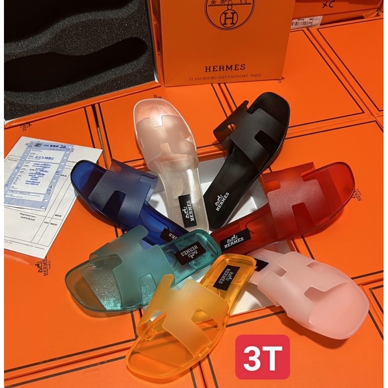 Dép HM nhựa thơM FULLBOX ẢNH THẬT chất nhựa trong mềm thơm dễ chịu đi cực thích chân