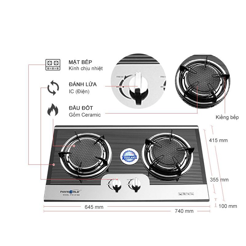 BẾP GAS ÂM PANWORLD