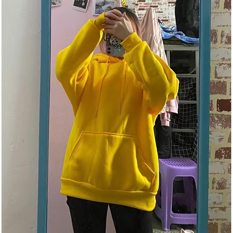 [ORDER] Áo Hoodies Nỉ Bông Trơn Ulzzang Unisex Mũ 2 Lớp Size Big | BigBuy360 - bigbuy360.vn