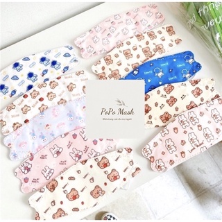 [Giá 1 chiếc] Khẩu trang y tế KF94 in hình gấu nâu thỏ phi hành gia disney toy story cute hoạ tiết hoạt hình đáng yêu