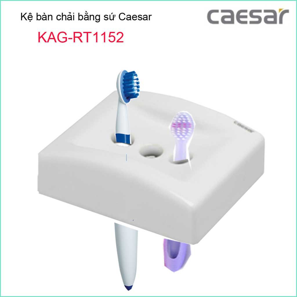 Kệ sứ phòng tắm, dĩa đựng ly Caesar KAG-RT1152