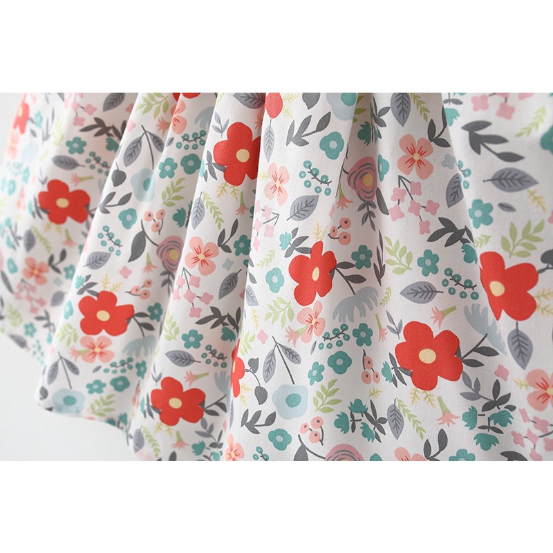 Đầm hoa  không tay với mũ thời trang mùa hè cho bé gái 1-5 tuổi