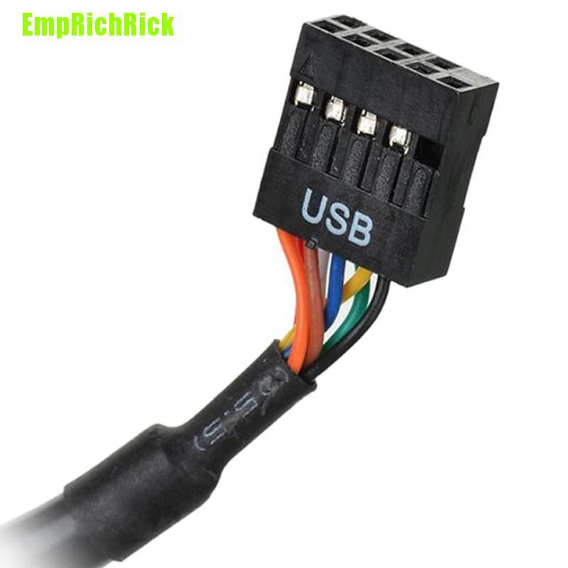 Dây Cáp Chuyển Đổi Đầu Đực 19 / 20 Pin Usb 3.0 Female Sang 9 Pin Usb 2.0