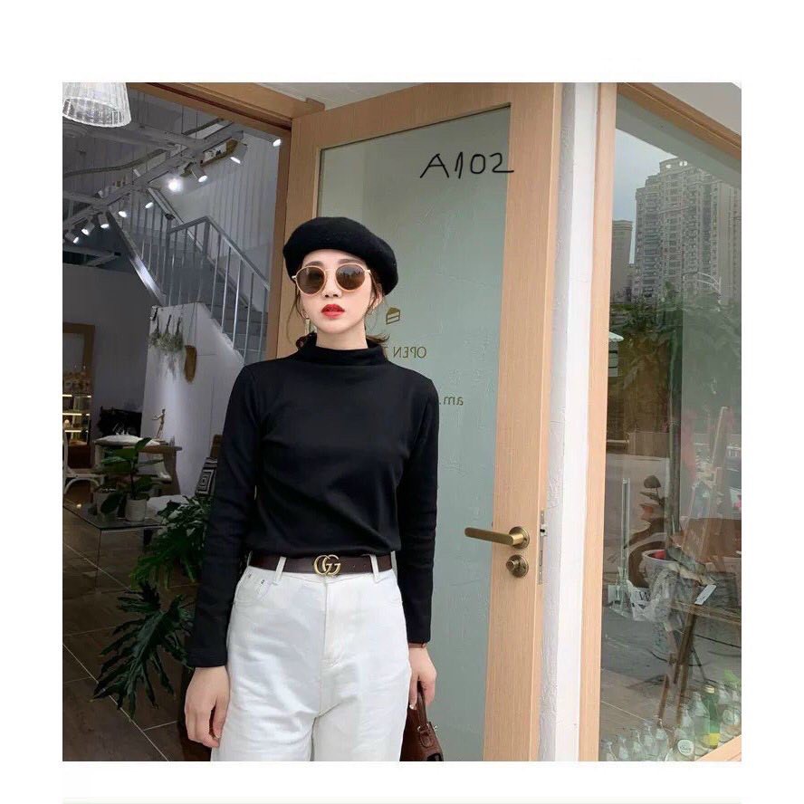Áo giữ nhiệt nữ cổ cao siêu ấm | BigBuy360 - bigbuy360.vn