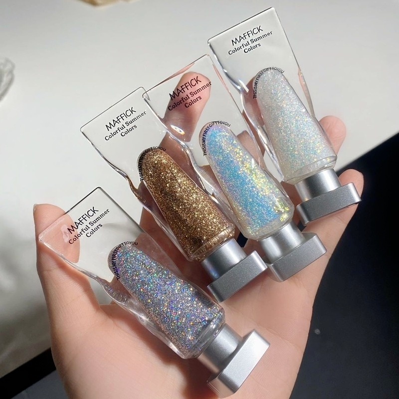 Phấn Mắt Dạng Lỏng 6 Màu Ngọc Trai Kim Cương Lấp Lánh Tự Nhiên Lâu Trôi Không Thấm Nước Maistok