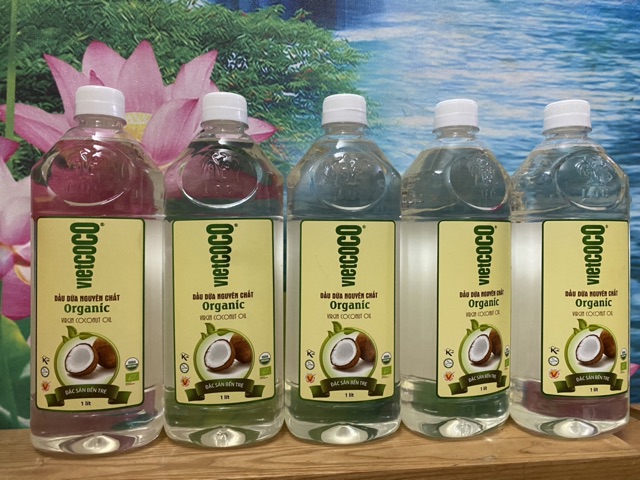 Dầu dừa ép lạnh Việt CoCo 1 lít siêu nguyên chất