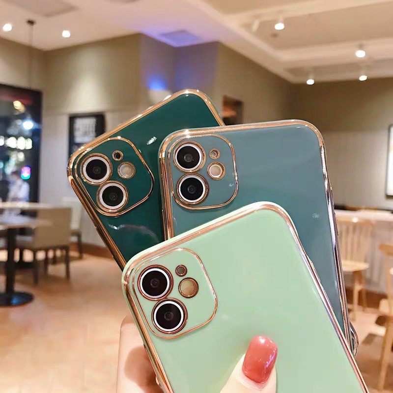 Ốp lưng iphone, viền xi dẻo mạ vàng độ iphone 12 cho plus/7/7plus/8/8plus/x/xs/xs max/11/11 promax/12pro/12promax