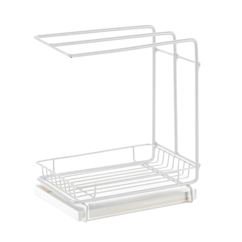 Giá Đỡ Đựng Xà Phòng / Khăn Lau Chén Dĩa Gắn Bồn Rửa Nhà Bếp Tiện Lợi