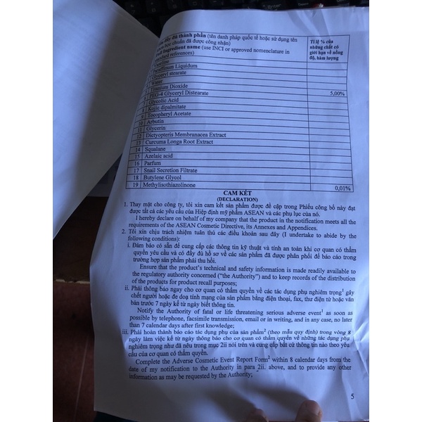Kem 50g yeshoo trắng da