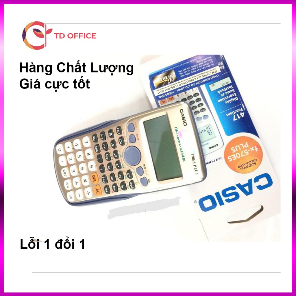 (Lỗi 1 đổi 1)(Made in Thái Lan) Máy tính Casio FX570ES Plus mới nhất 2020 - bảo hành 24 tháng