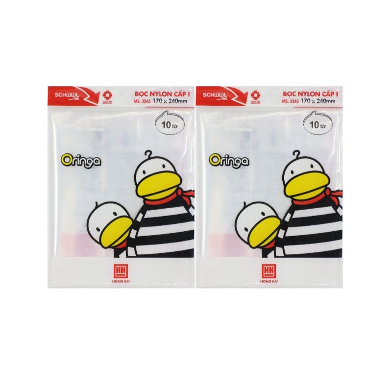 Bọc vở ôly-sgk Hồng Hà (10 tờ/túi)