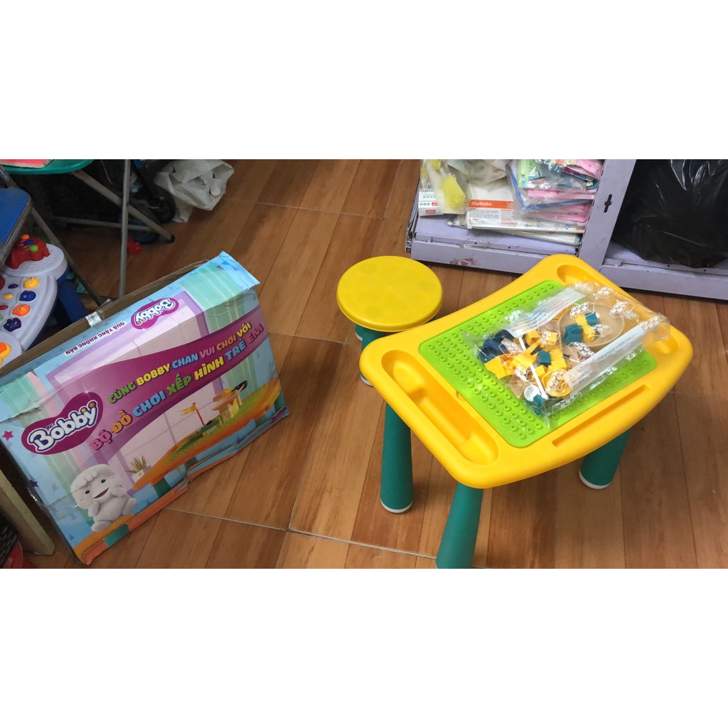 Bộ Bàn Ghế Lego Hàng Khuyến Mại Bobby