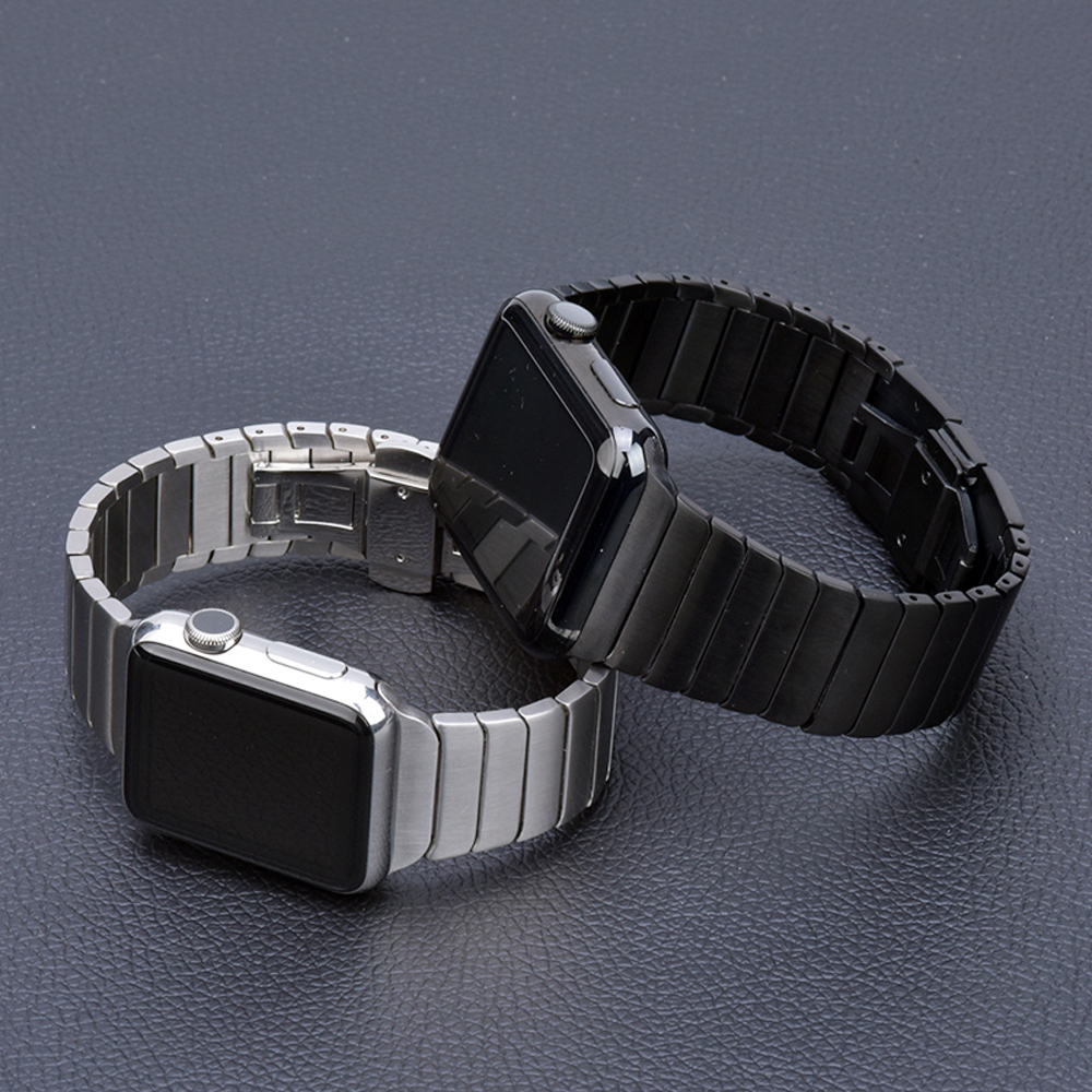 4 Colors Stainless Steel Strap for Apple Watch 5/4/3/2/1 Butterfly Metal Bracelet Iwatch 44mm 42mm 40mm 38mm With Tool