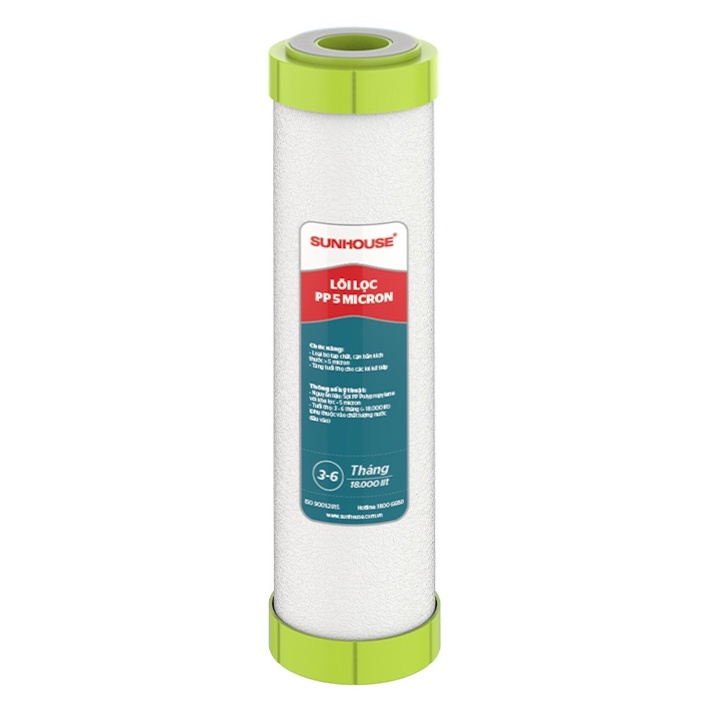 Bộ 3 lõi lọc thô nước RO Sunhouse số 1, số 2, số 3 - Hàng chính hãng Sunhouse - Có bán lẻ từng lõi