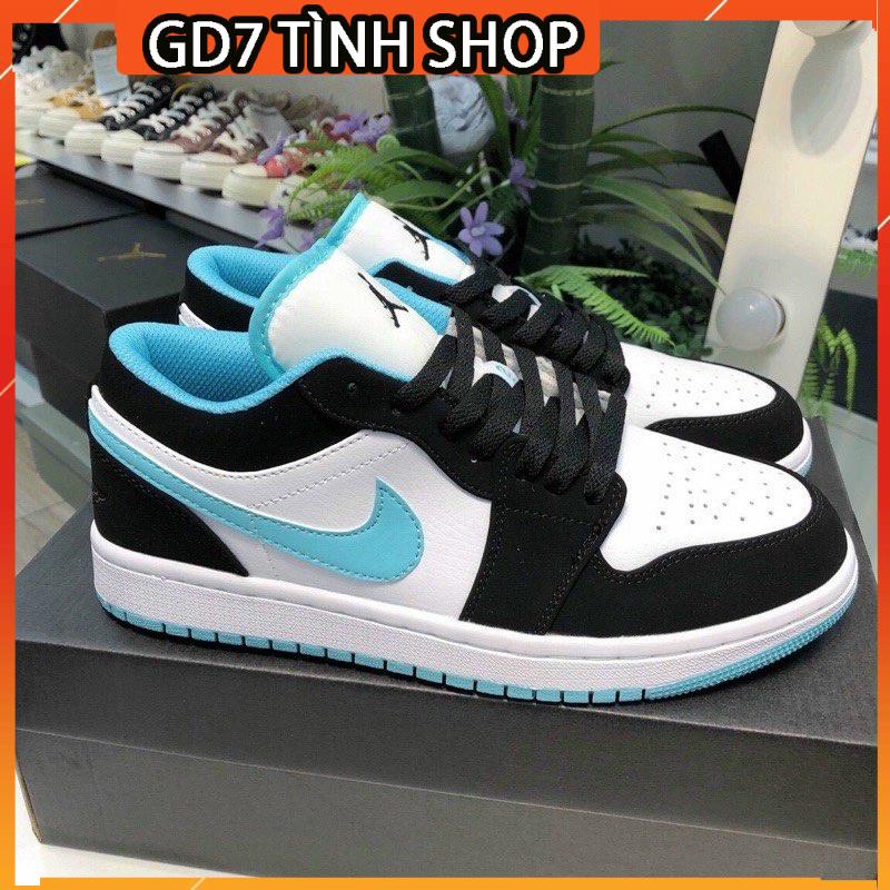 Giày 𝐉𝐨𝐫𝐝𝐚𝐧 1 low màu xanh ngọc nam nữ, Giày jordan cổ thấp xanh dương nam nữ hàng cao cấp full box bill