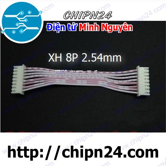 [2 SỢI] (D127) Dây bẹ 8p 10cm XH2.54mm (Dây bus, Dây cáp)
