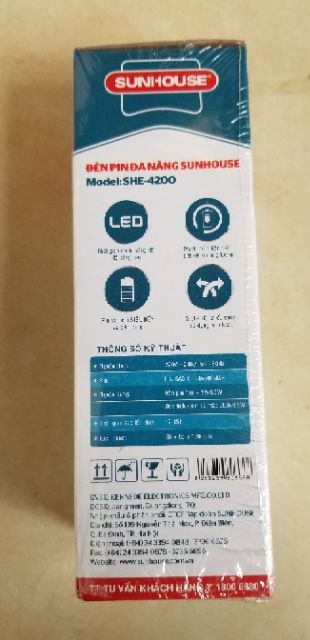 Đèn pin đa năng SUNHOUSE SHE-4300 và 4200