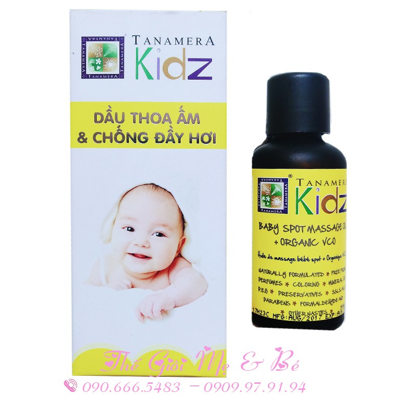 Dầu massage chống đầy hơi cho bé Tanamera Kidz