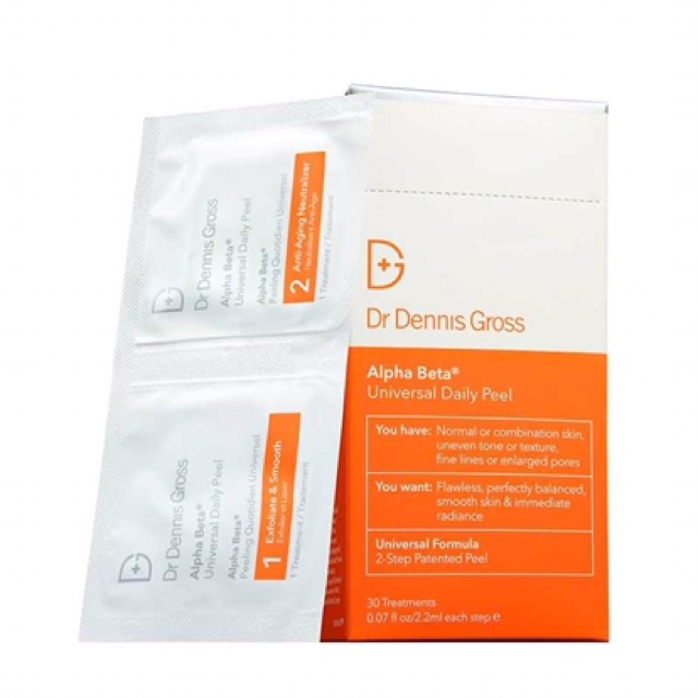 [DR. Dennis Gross] [Authentic] Miếng Peel Da Dr Dennis Alpha Beta Universal/Extra Strength Daily Peel