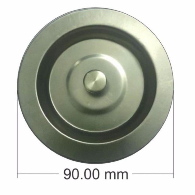 Nắp chậu rửa bát inox kasa, nắp đậy hố rác thoát nước chậu rửa bát inox hố phi 110
