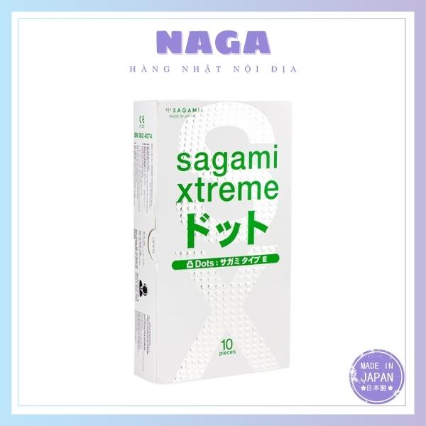 Bao Cao Su Gân Gai Sagami Extreme White - Chính Hãng Xuất Xứ Nhật Bản (HỘP 10 CHIẾC)