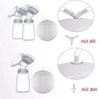 Máy hút sữa điện đôi real bubee Nhật ( tặng kèm túi trữ sữa)4