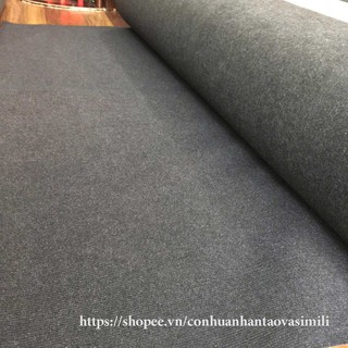 [ 50CM x 50CM ] Thảm nỉ loại dày màu xám đen cắt lẻ