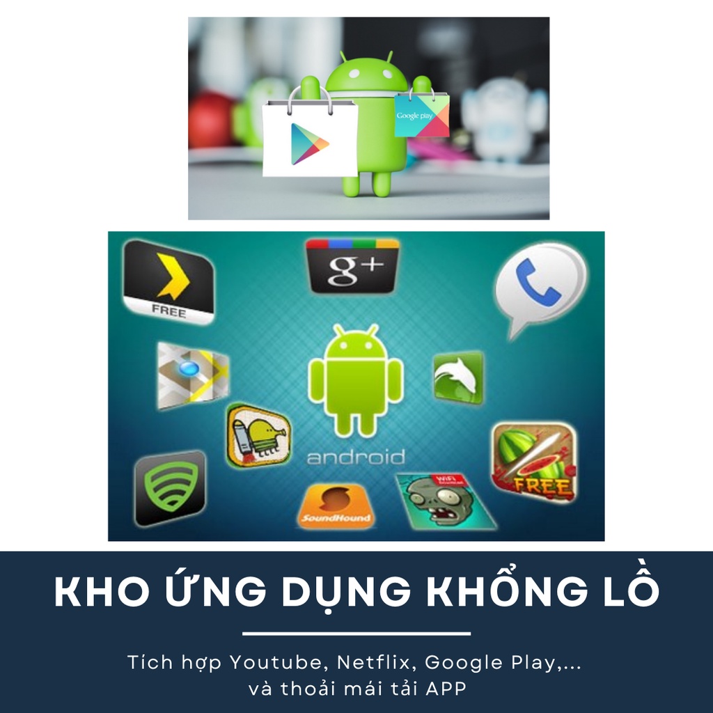 Android TV box MNQ Android:10.1 Đã cài sãn kênh YouTube, Chorme...vv