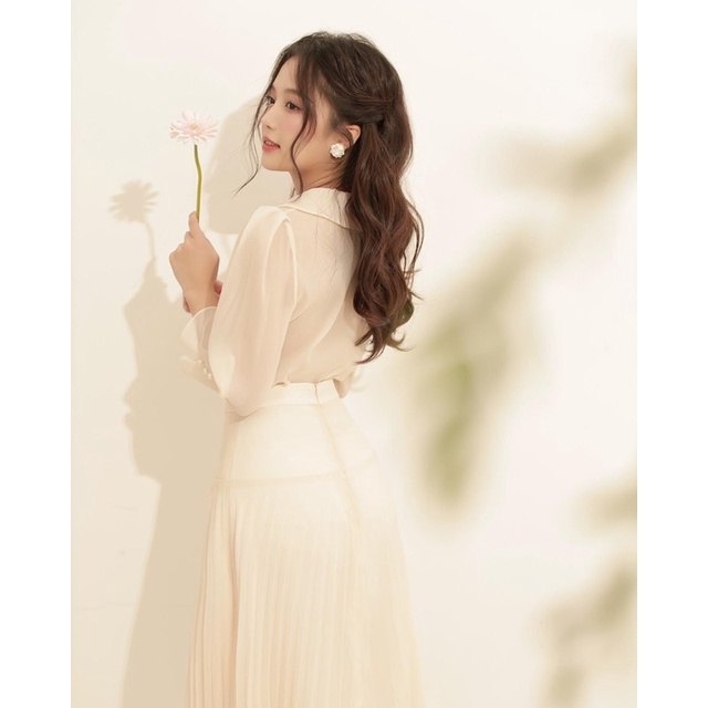 Set váy voan tiểu thư ANGELIC