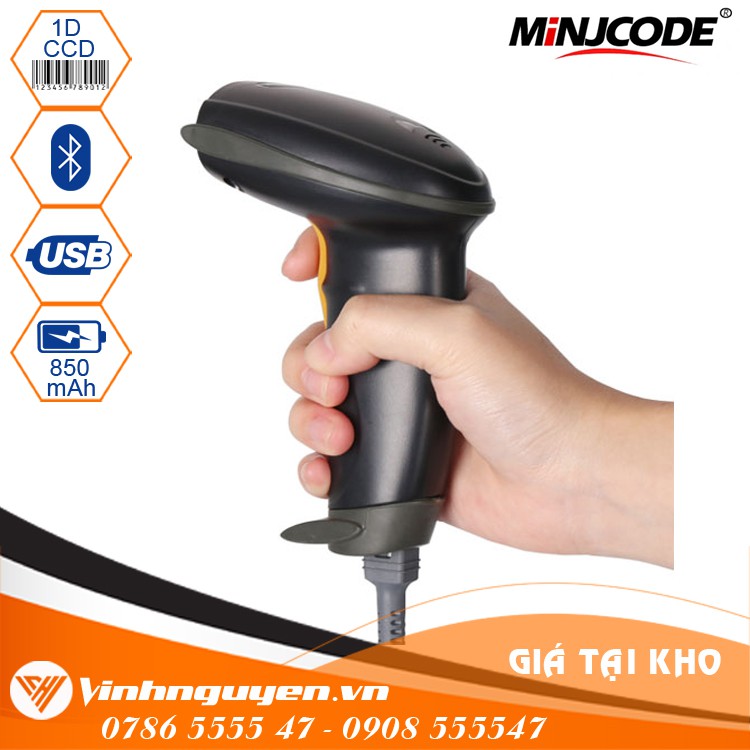 Máy quét mã vạch không dây cầm tay Minjcode MJ2810 - Chuyên logistics