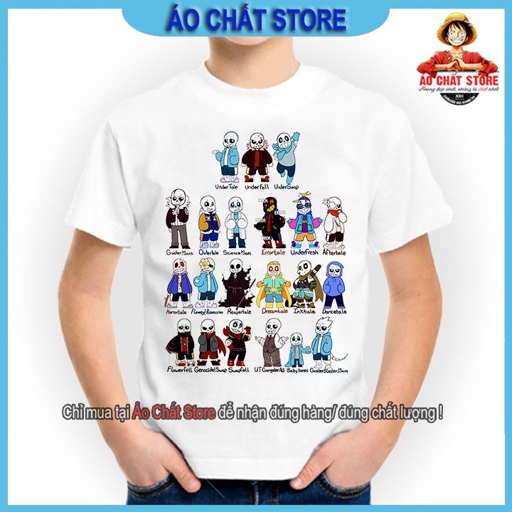 Áo Sans Undertale Ink Error nhiều mẫu đẹp | Áo trẻ em Sans cho bé trai bé gái S20 | Áo Chất Store