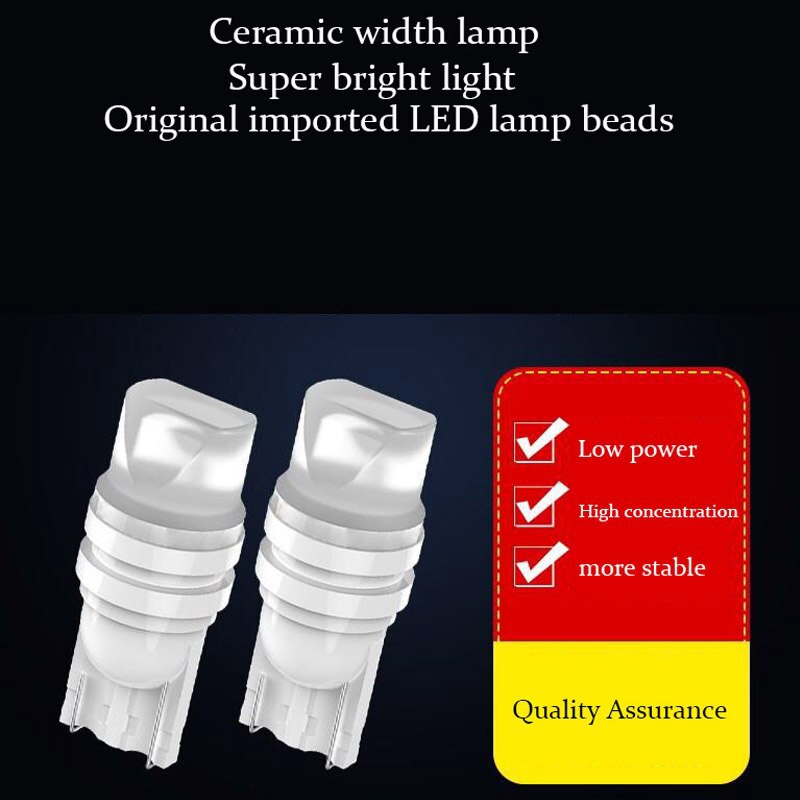 Ceramic Width Lamp W5W Bright Led Positioning Light Car Daytime Running Light Driving Lights T10 Small Bulb Modification