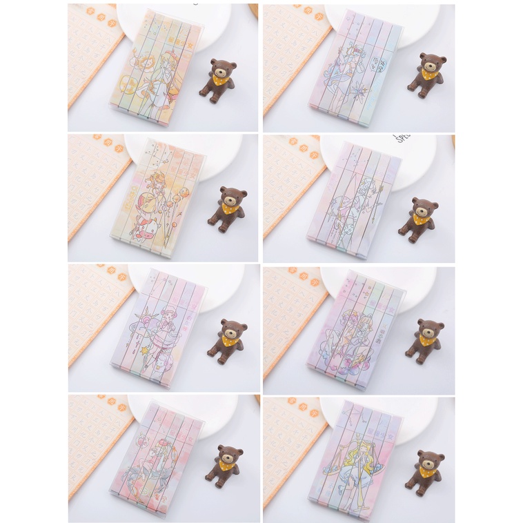 Bút nhớ dòng 12 cung hoàng đạo chòm sao BNO5 bút nhớ mini dễ thương viết highlight