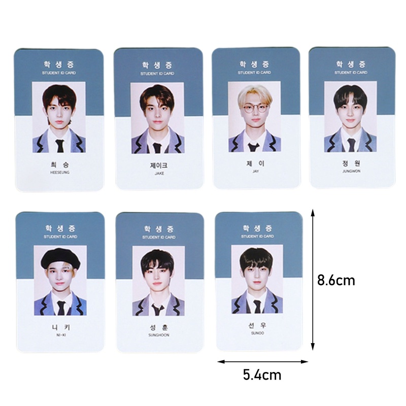 Tmdbyx Bộ 7 Thẻ Hình Nhóm Nhạc Kpop ENHYPEN 2021