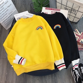 Áo Hoodie Tay Dài Họa Tiết Cầu Vồng Thời Trang Cho Nữ