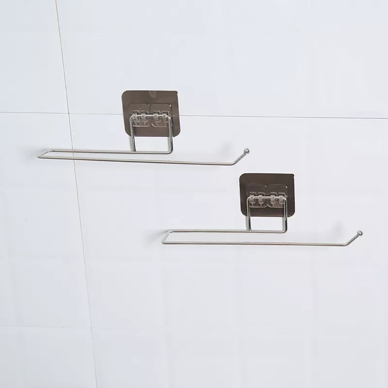 Giá đỡ cuộn khăn giấy bằng thép không gỉ tiện dụng trong nhà bếp/phòng tắm