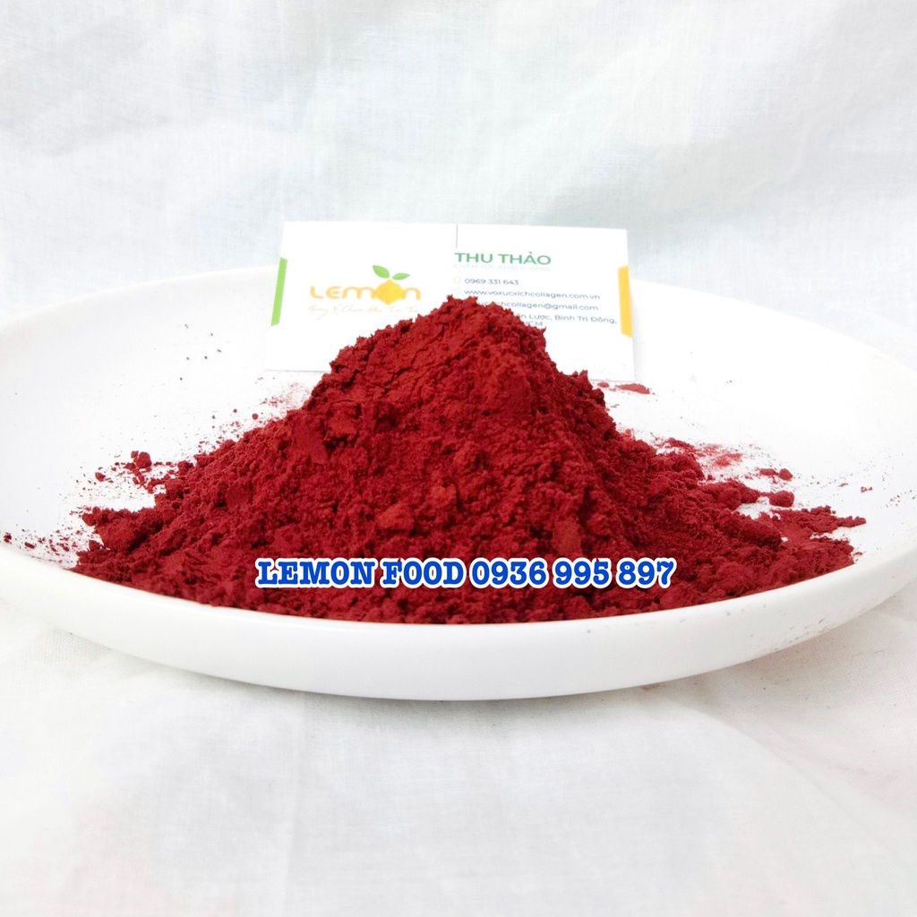 Bột gạo men đỏ - Bột hồng cúc tạo màu hông đỏ cho gà ủ muối, jambon, giò me, bánh kẹo