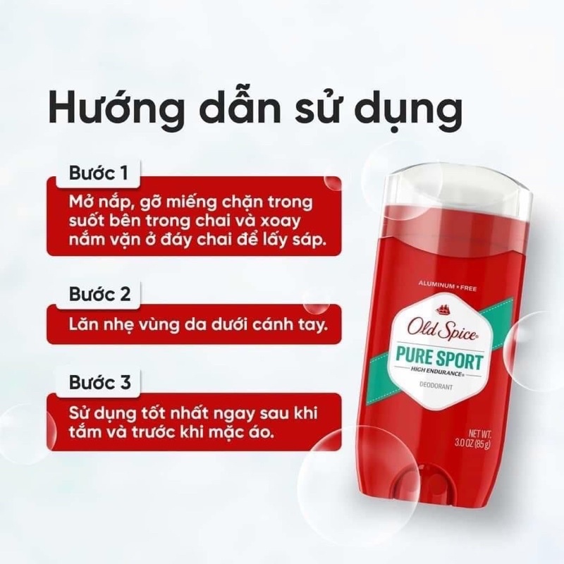 Lăn sáp khử mùi nam Old Spice 85g Pure Sport Swagger Bearglove Wolfthorn Krakengard Elklord Aqua Reef Dynasty