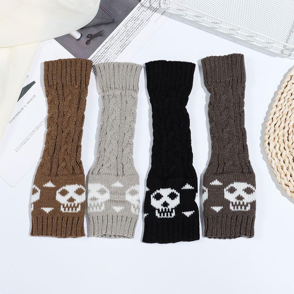 Găng Tay Len Dài Hở Ngón Cho Nữ